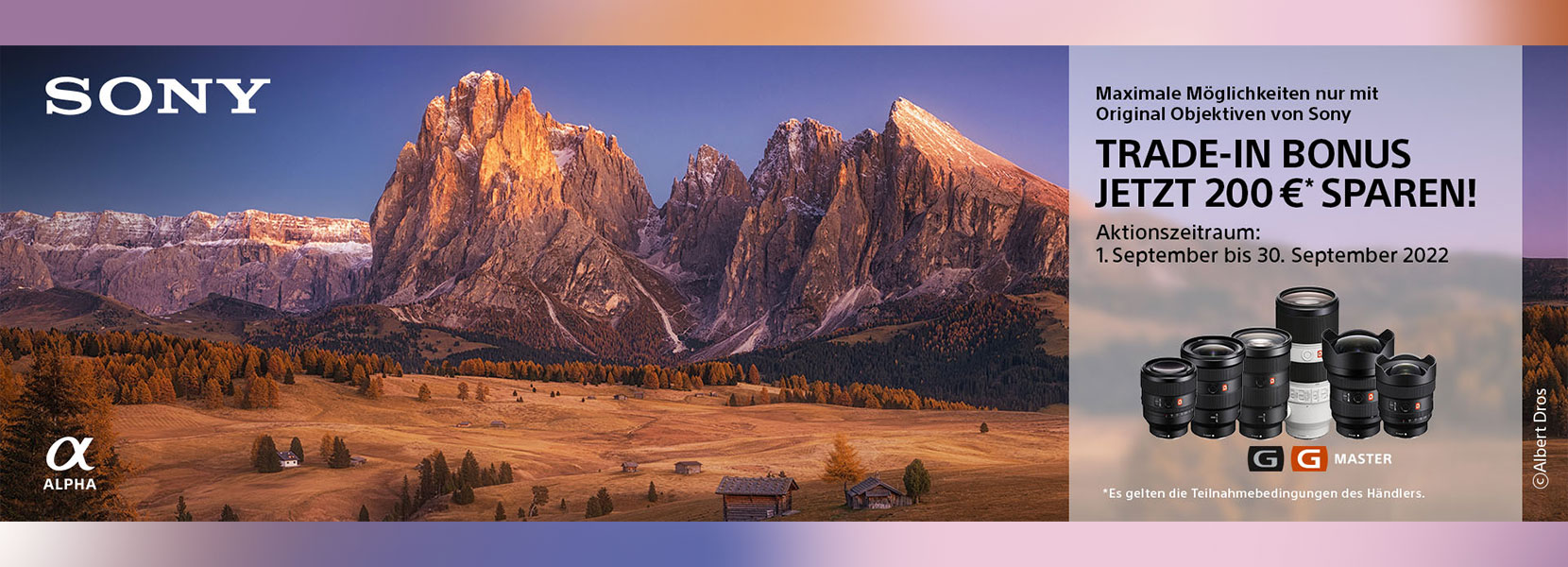SONY TRADE-IN AKTION: 01.09.2022 – 30.09.2022