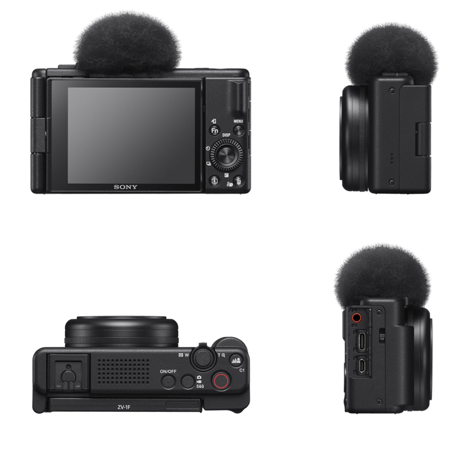 Sony ZV-1F Vlogging-Kamera + Sony GP-VPT2BT Handgriff