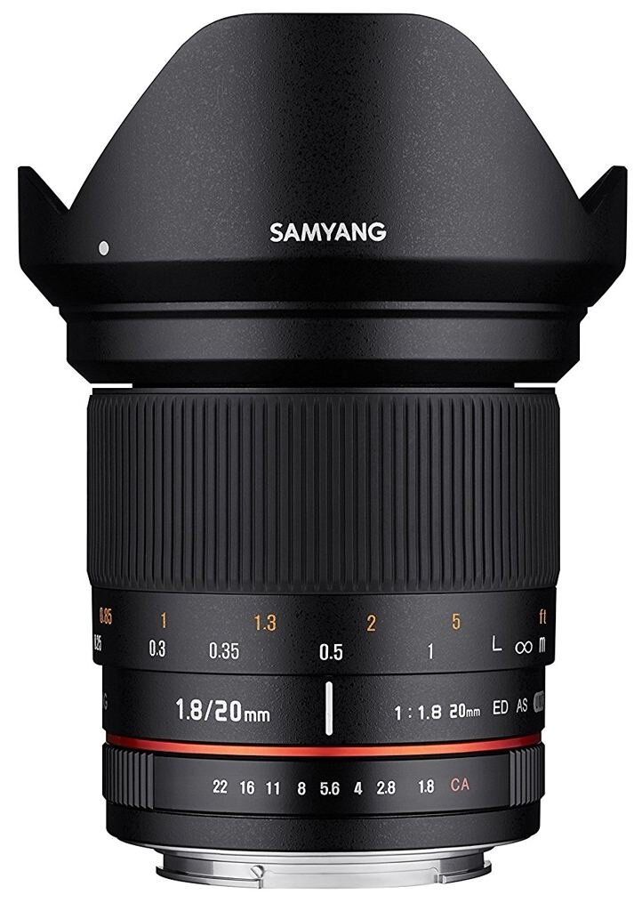 Samyang 20mm 1:1,8 ED AS UMC Canon