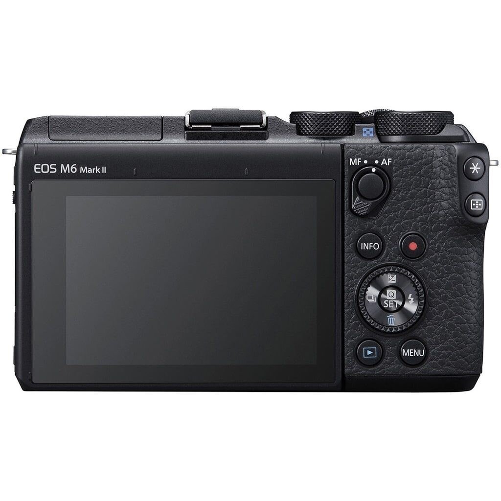 Canon EOS M6 II schwarz inkl. EF-M 15-45mm 1:3,5-5,6 IS STM + EVF-DC2 Aufstecksucher