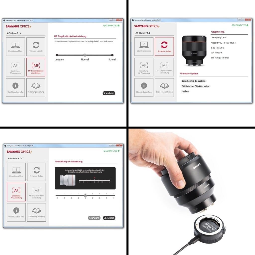 Samyang Lens Station für AF Objektive Sony E-Mount