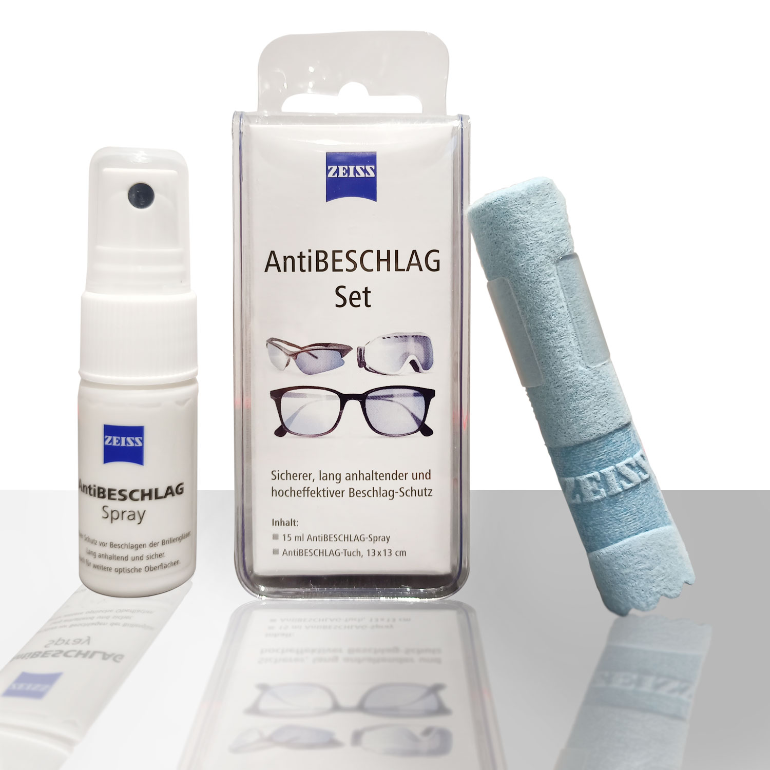 Zeiss Anti-Beschlag Set Spray und Putztuch