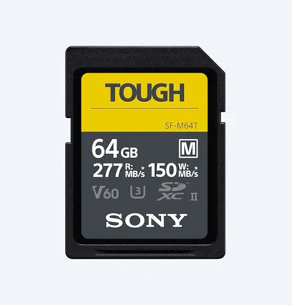 Sony SDXC 64GB Cl10 UHS-II U3 V60 TOUGH 277/150 MB/s Speicherkarte