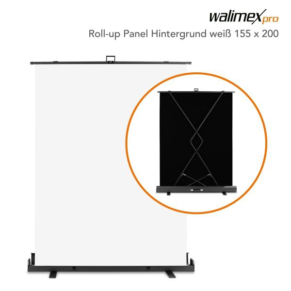 Walimex Roll-Up Panel Hintergrund schwarz 155x200