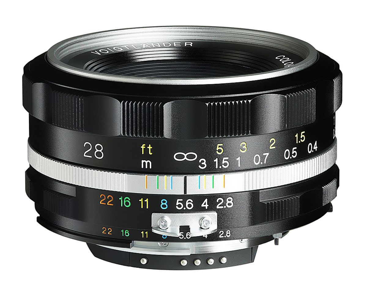 Voigtländer 28mm 1:2,8 Color Skopar SLII-S asphärisch schwarz/ silber