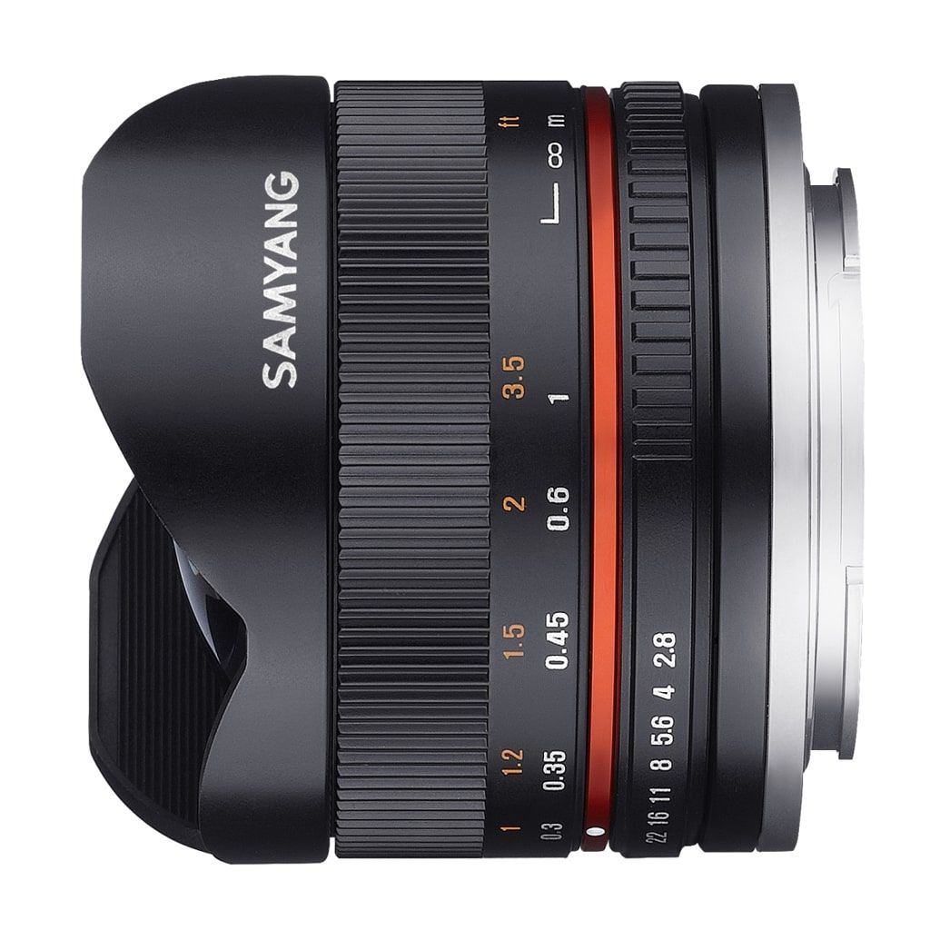 Samyang MF 8mm 1:2,8 Fisheye II APS-C für Sony E schwarz