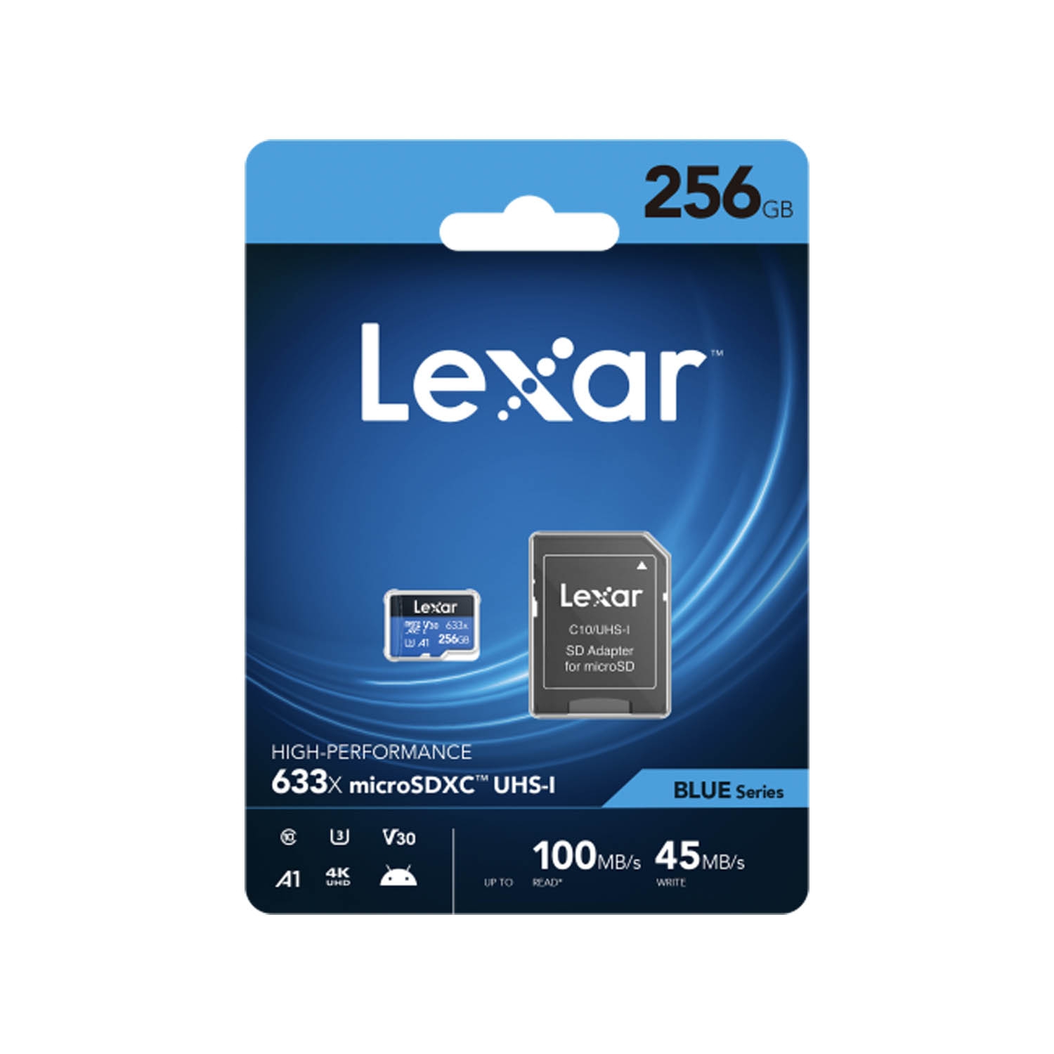 Lexar Blue Series microSDXC 256GB UHS-I 633x V30