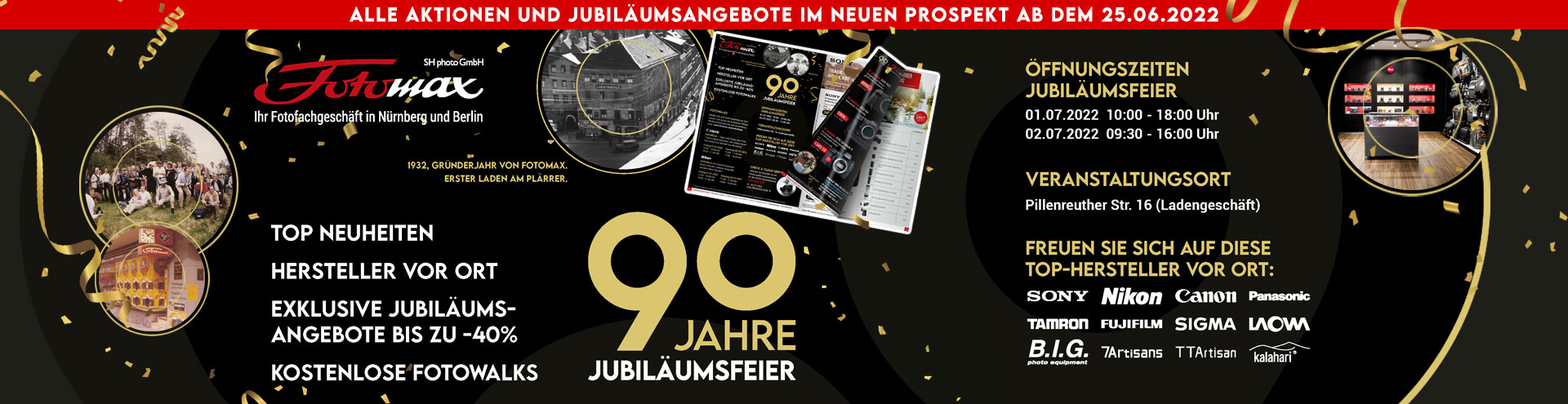 90 Jahre Fotomax - Jubiläumfeier in Juli 2022 in Nürnberg