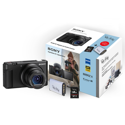 Sony ZV-1 Vlog-Kamera Special Edition +PH 64GB SDHC+Akku NP-BX1