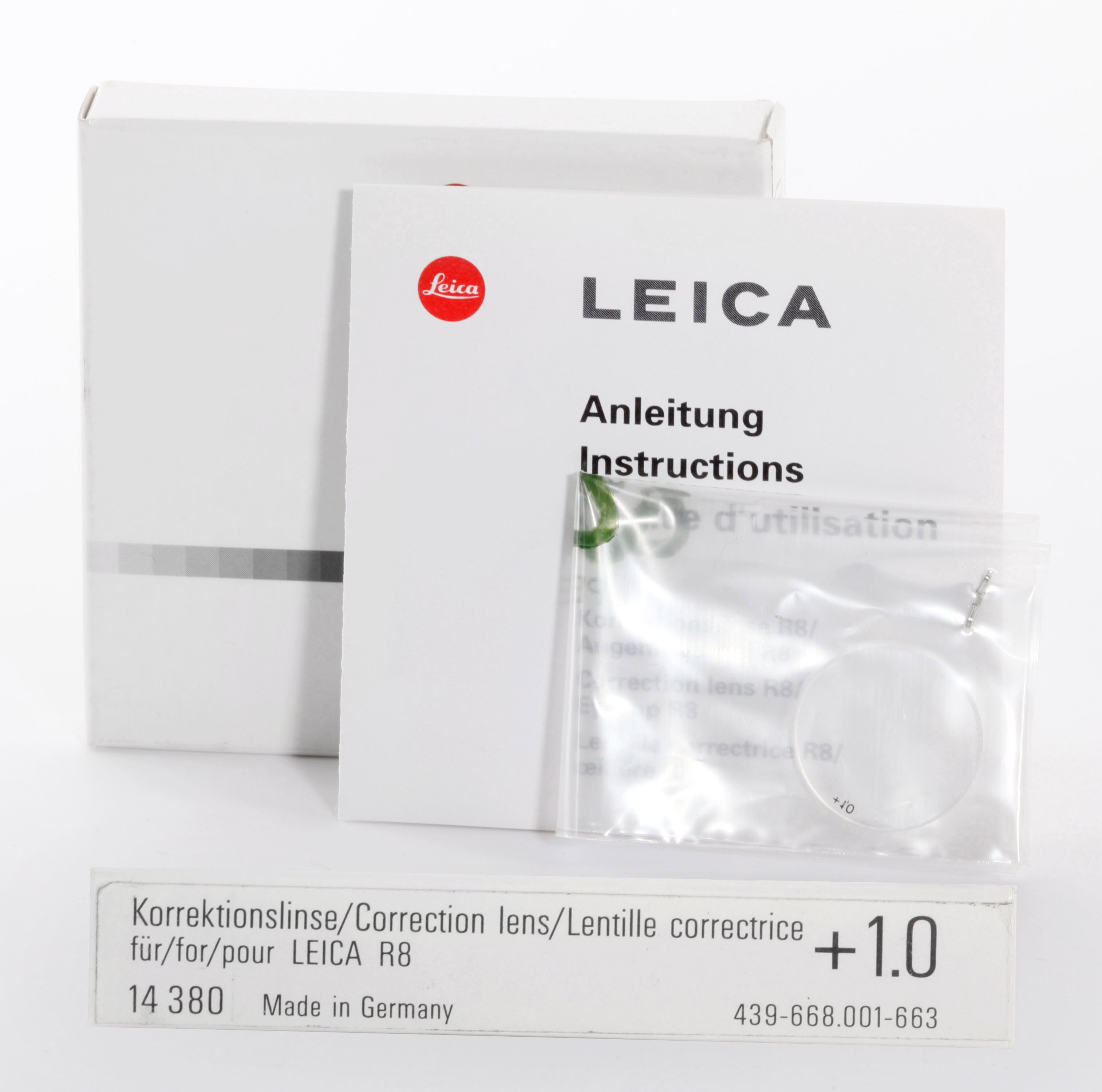 Leica R9/R8 +1,0 KORREKTIONSLINSE 14380