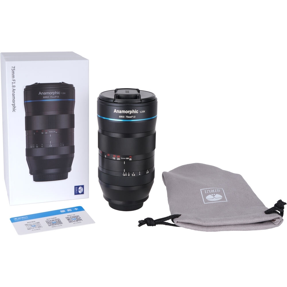 SIRUI SR75-X 75mm f1.8 1.33X Anamorphotisches Objektiv (X Mount)