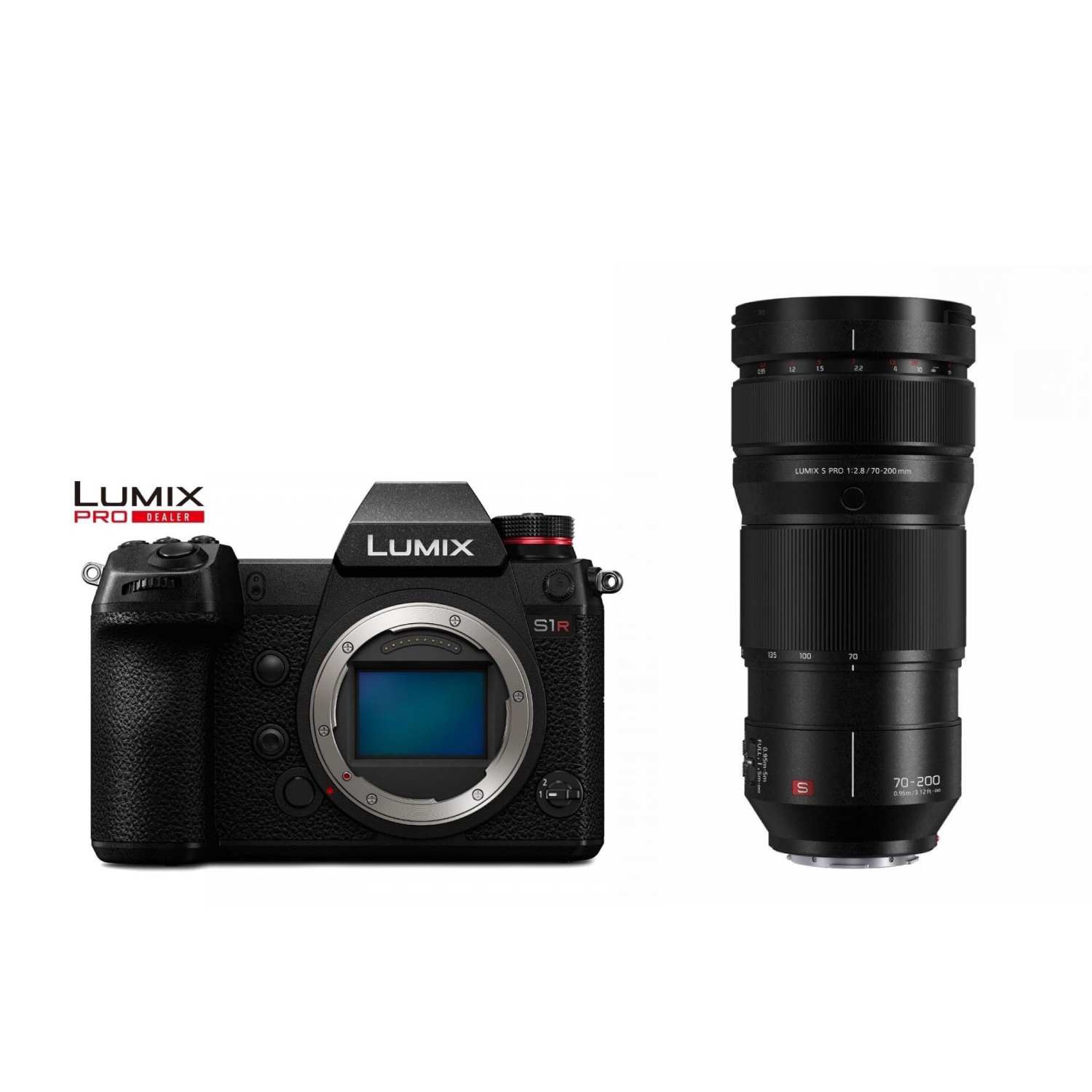 Panasonic LUMIX DC-S1R (DC-S1RE-K) + LUMIX S PRO 70-200mm 1:2,8 OIS (S-E70200E)