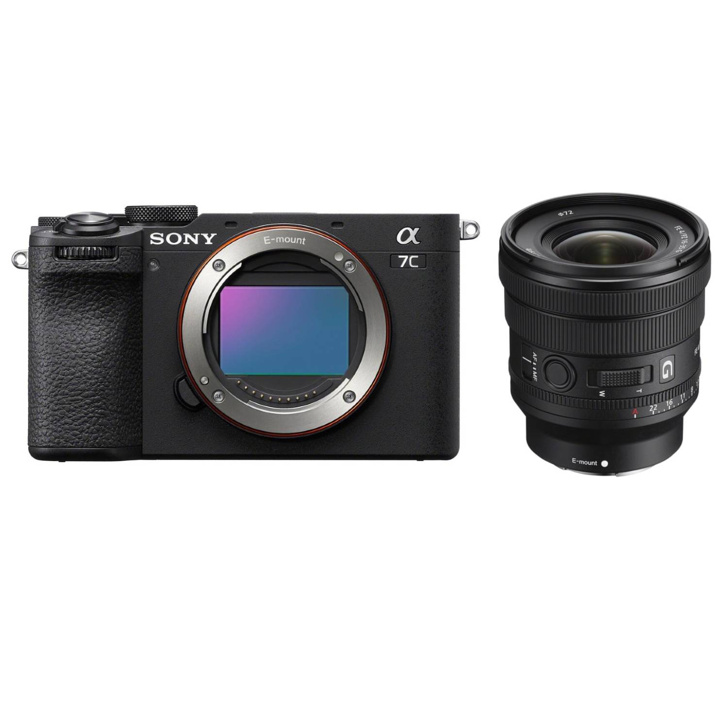 Sony Alpha 7C II (ILCE7CM2B) schwarz + PZ 16-35mm 1:4 (SELP1635G)