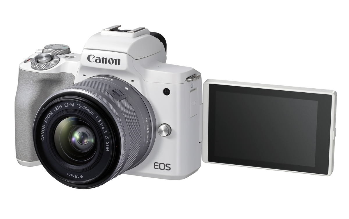 Canon EOS M50 II weiß + EF-M 15-45 mm IS STM