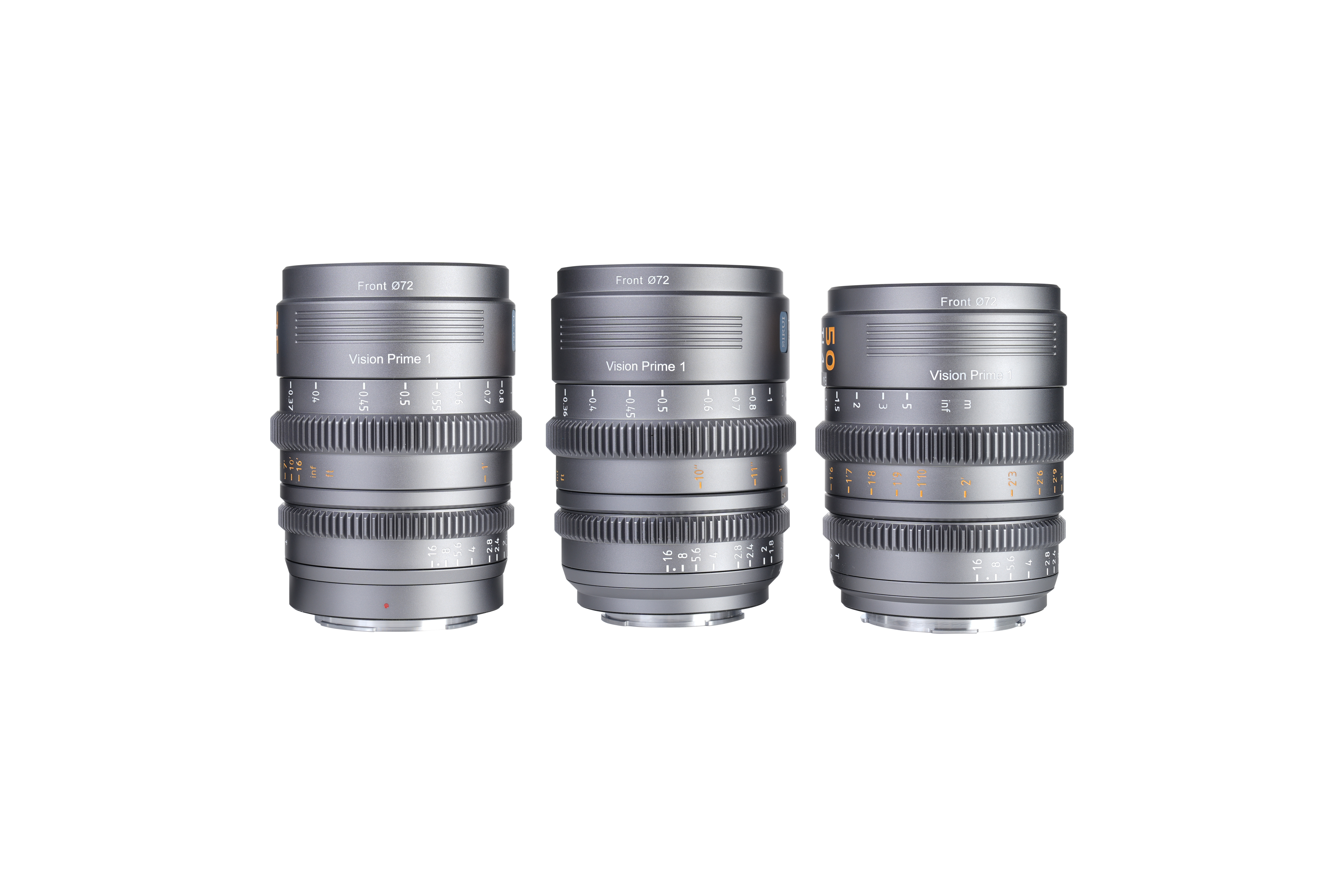 SIRUI VISION PRIME T1.4 Full-frame Cine Lens 24mm&35mm&50mm Grey
