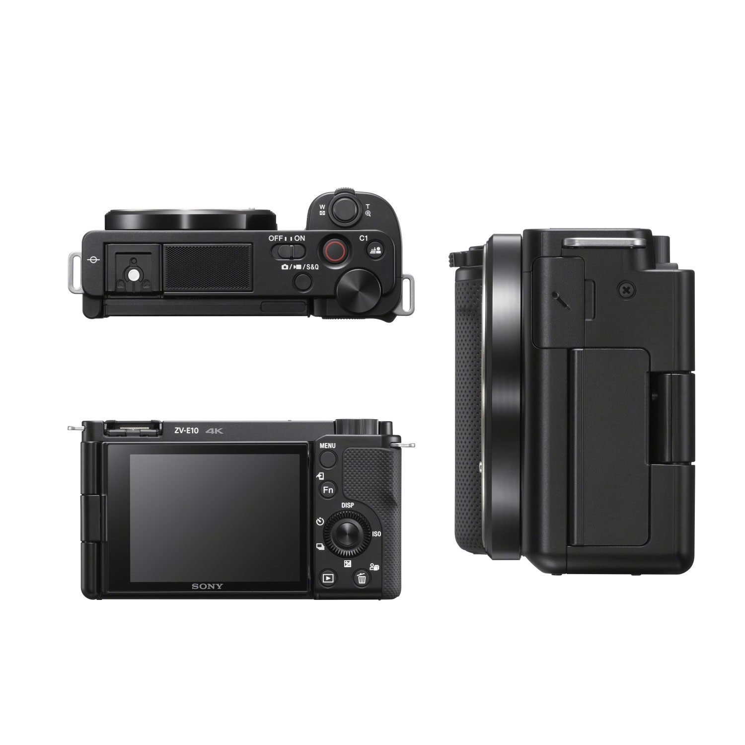 Sony Alpha ZV-E10 schwarz inkl. Sony E PZ 16-50mm 1:3,5-5,6 OSS + SEL 10-18MM 1:4,0 OSS + ECM-W2BT Mikrofon + GP-VPT2BT Handgriff