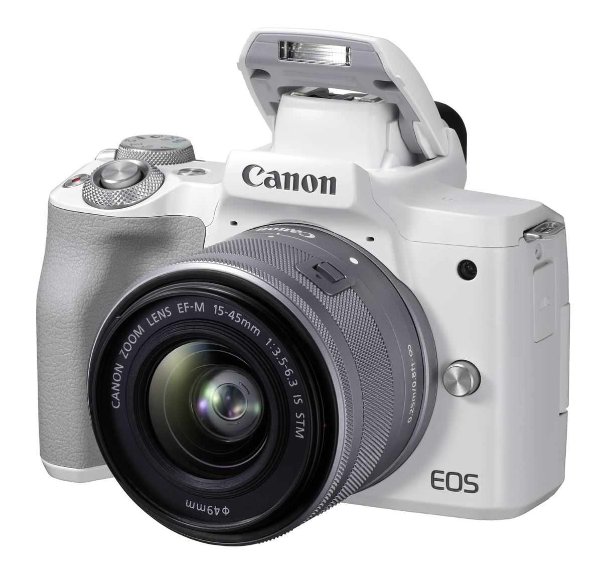 Canon EOS M50 II weiß + EF-M 15-45 mm IS STM