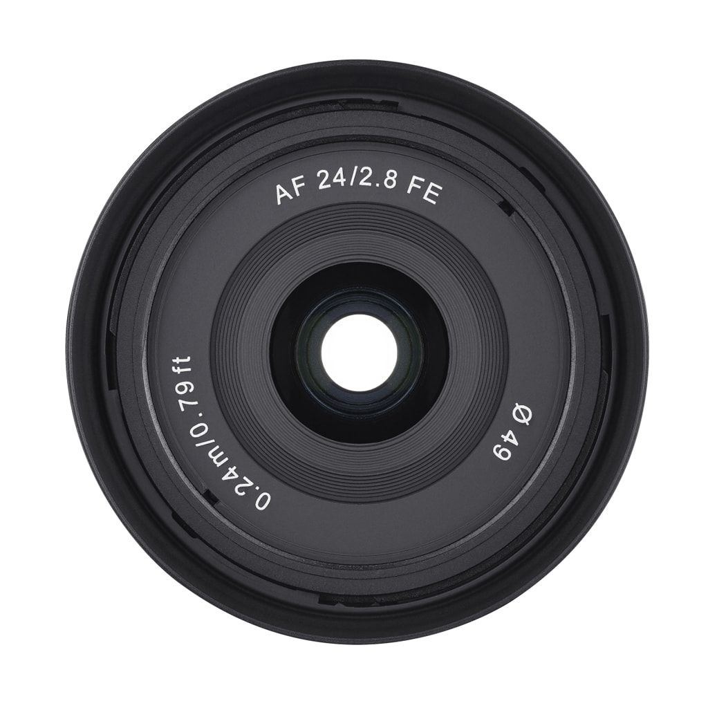 Samyang AF 24mm 1:2,8 FE + Lens Station für Sony E