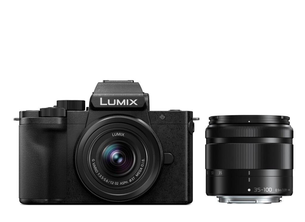 Panasonic LUMIX DC-G110 schwarz + 12-32mm 1:3,5-5,6 G VARIO MEGA O.I.S. + 35-100mm 1:4-5,6 G VARIO MEGA O.I.S (DC-G110WEG-K)