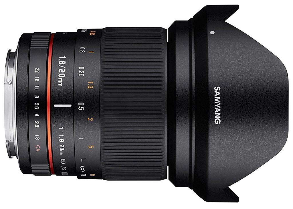 Samyang 20mm 1:1,8 ED AS UMC Sony E-Mount