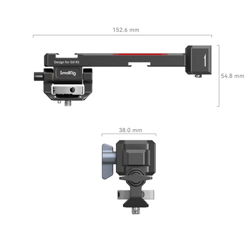 SmallRig 3026B Monitorhalterung mit Nato Klemme für DJI RS / RSC Serie