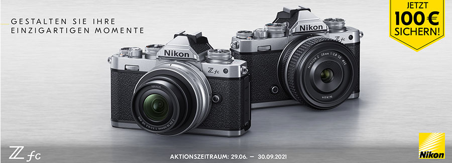 NIKON Z fc SOFORTRABATT AKTION: 29.06.2021 - 30.09.2021