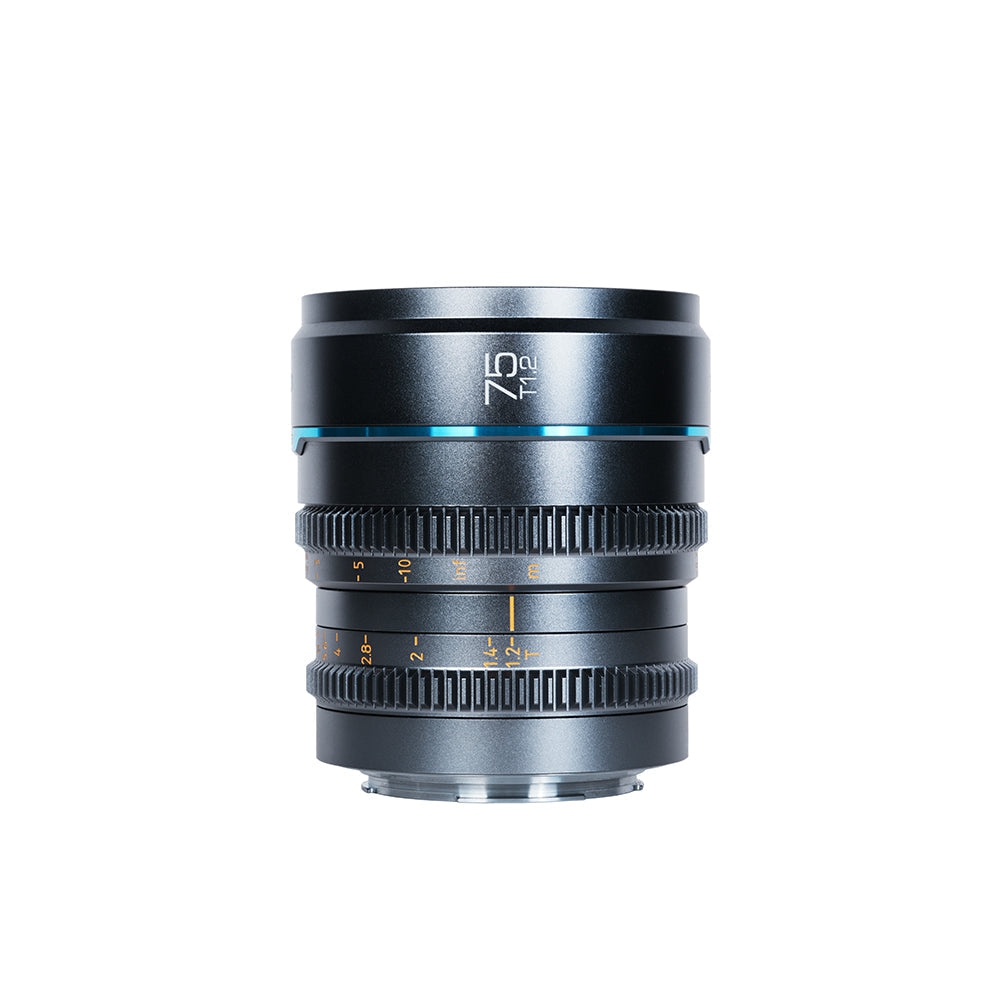 SIRUI Night Walker 75mm T1.2 S35 Cine Objektiv für MFT-Mount metallgrau