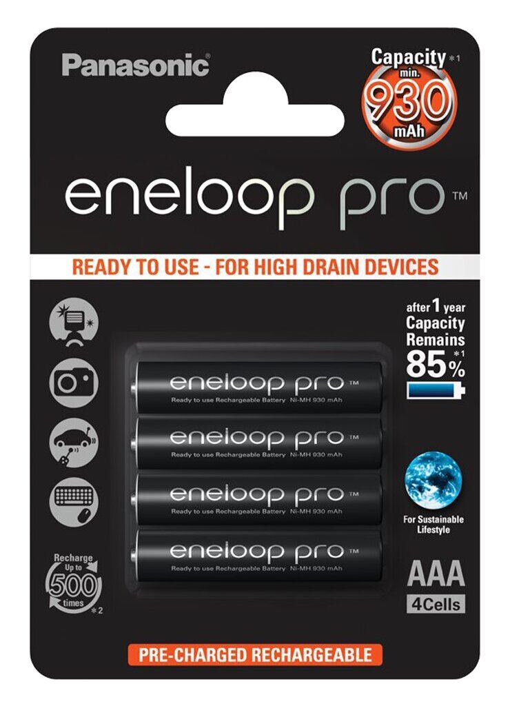 Panasonic Batterie/Akku eneloop Pro micro AAA 4er Pack