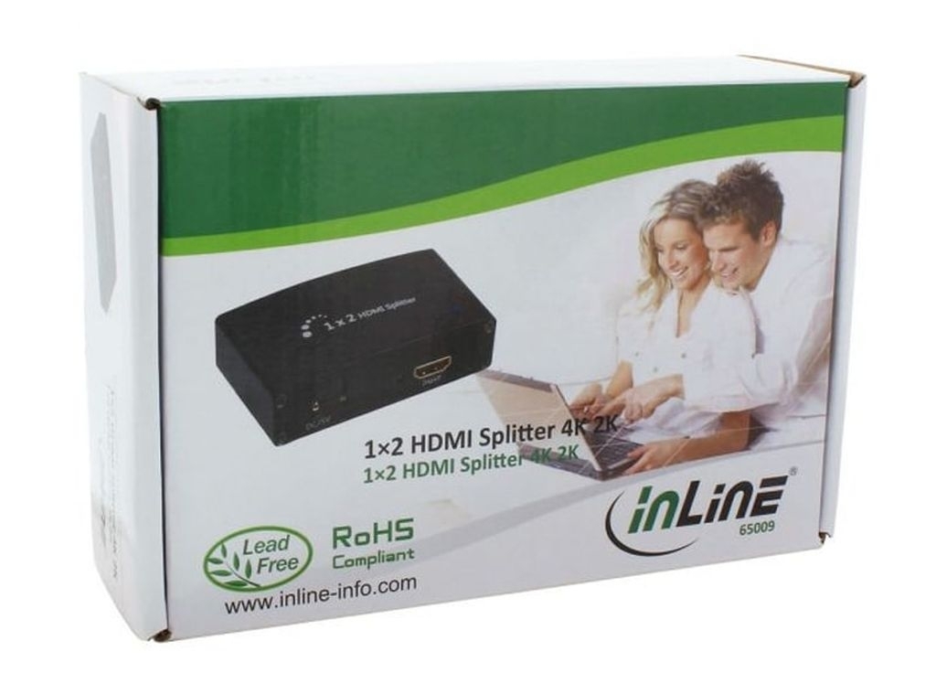 inLine HDMI Splitter/Verteiler 2-fach 4K 2K kompatibel