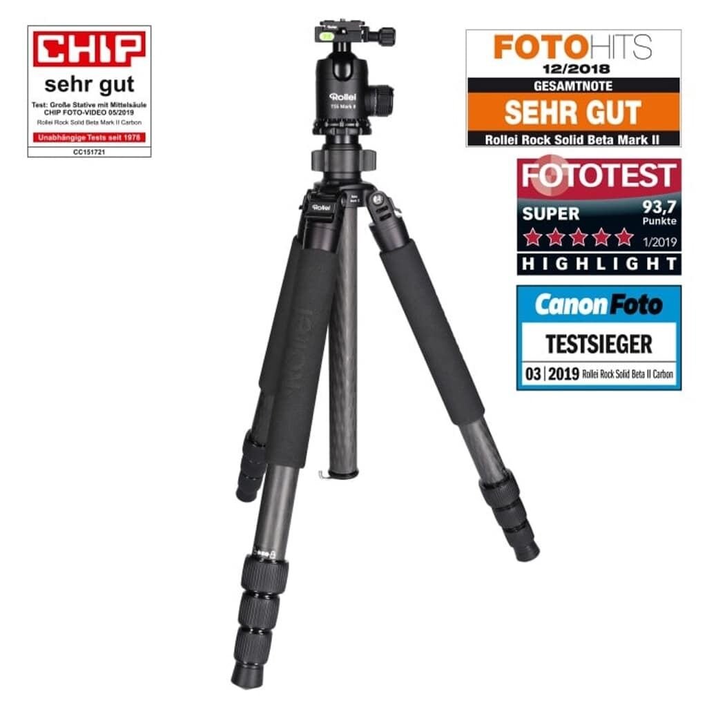 Rollei Rock Solid Beta Mark Ii Carbon Stativ Inkl T5s Mark Ii Kugelkopf Bei Fotomax In Nurnberg Berlin