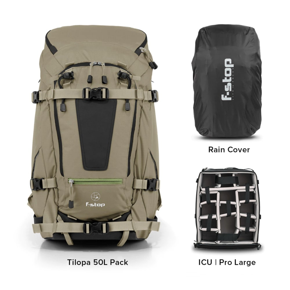 F-stop Tilopa v3 Essentials Bundle Aloe graugrün
