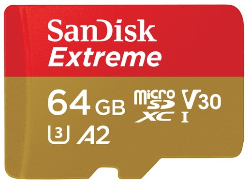 SanDisk micro SDXC Extreme  64GB 170 MB/s + SD Adapter
