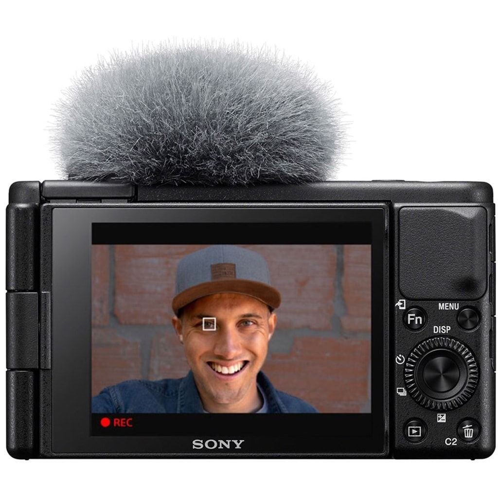 Sony ZV-1 Vlog-Kamera + GP-VPT2BT Handgriff + ECM-W2BT Mikrofon