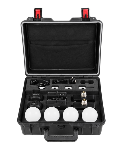 NANLITE Pavo Bulb 10C 4er Kit RGBWWc Farb-Effektleuchten