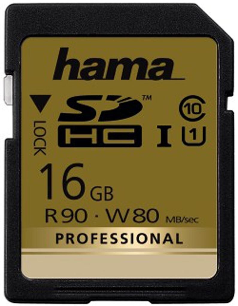 Hama SDHC Speicherkarte Professional 16GB 90MB