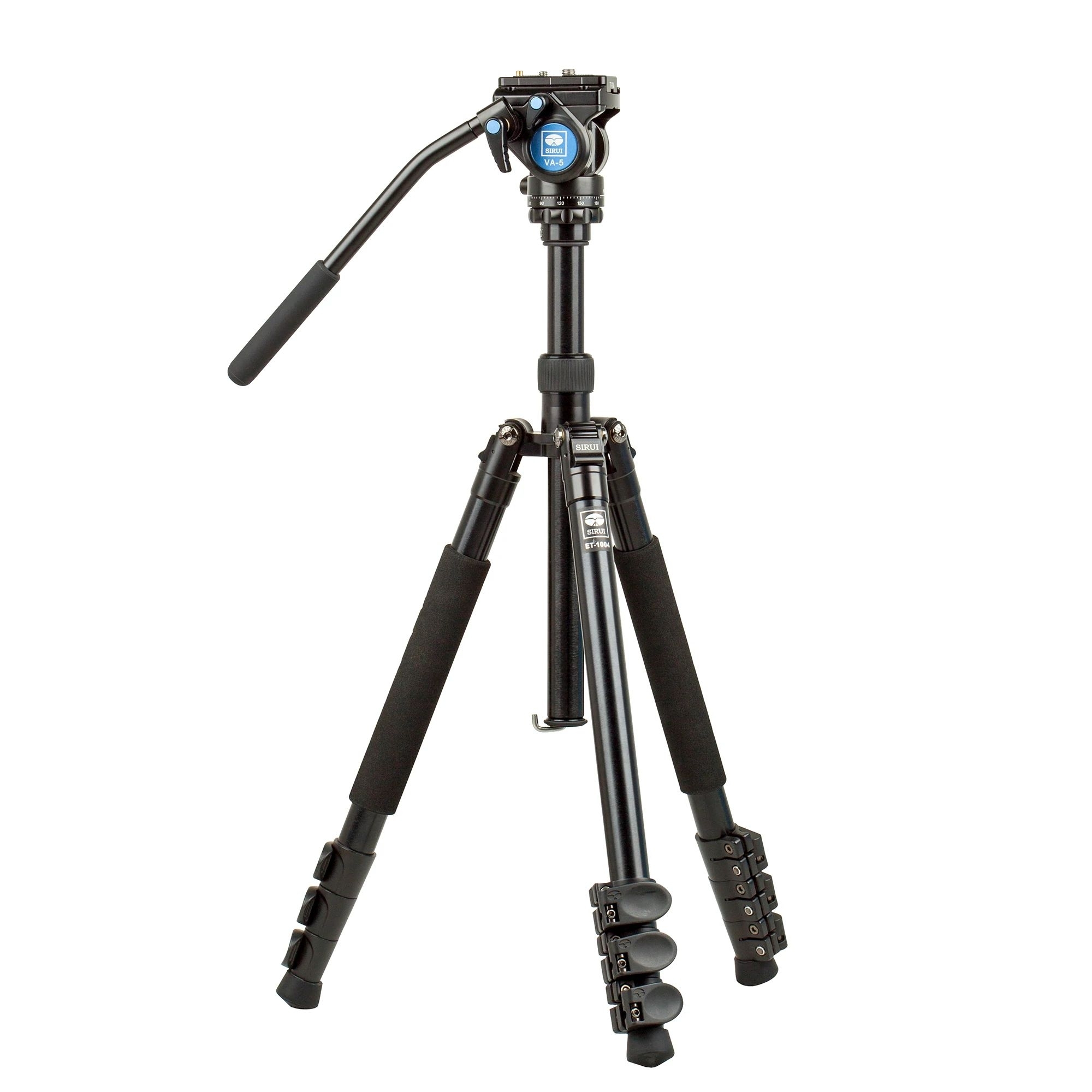 Sirui Stativ ET-1004+VA-5 Easy Traveler Dreibeinstativ mit Videoneiger VA-5 Aluminium schwarz