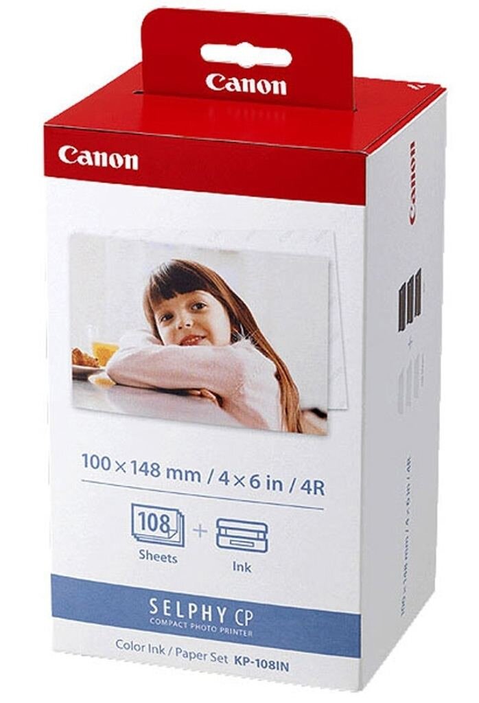 Canon KP-108 IN Papier + Farbband 10x15, 108 Ausd. (3x 36 Bl.)