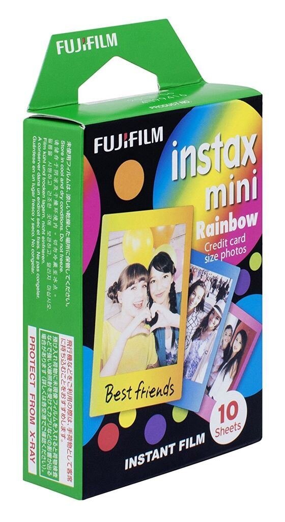 Fujifilm Instax Mini Sofortbildfilm Color Rainbow für 10 Aufnahmen
