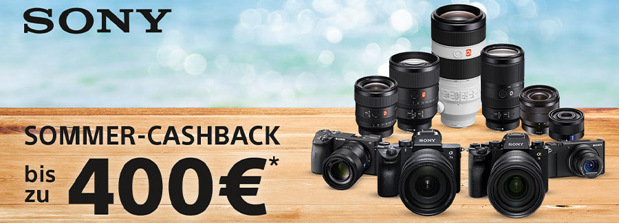 SONY SOMMER CASHBACK AKTION: 05.05.2021 - 31.07.2021 Sony Sommer-Cashback 05.05.2021 - 31.07.2021