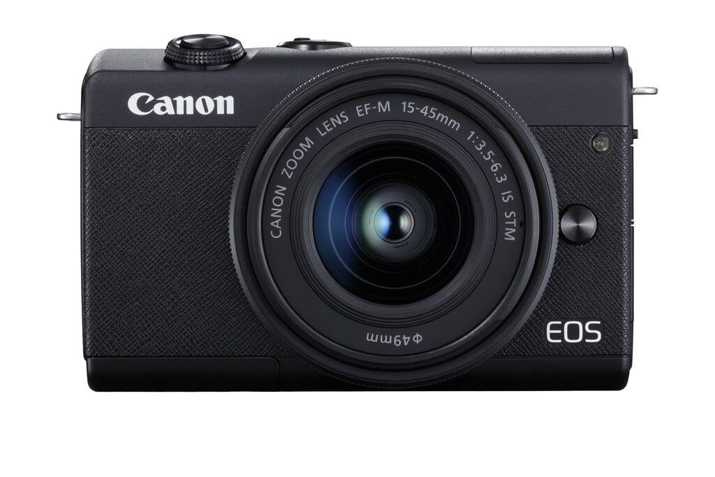 Canon EOS M200 schwarz inkl. EF-M 15-45mm 3,5-6,3 IS STM & EF-M 55-200mm 1:4,5-6,3 IS STM