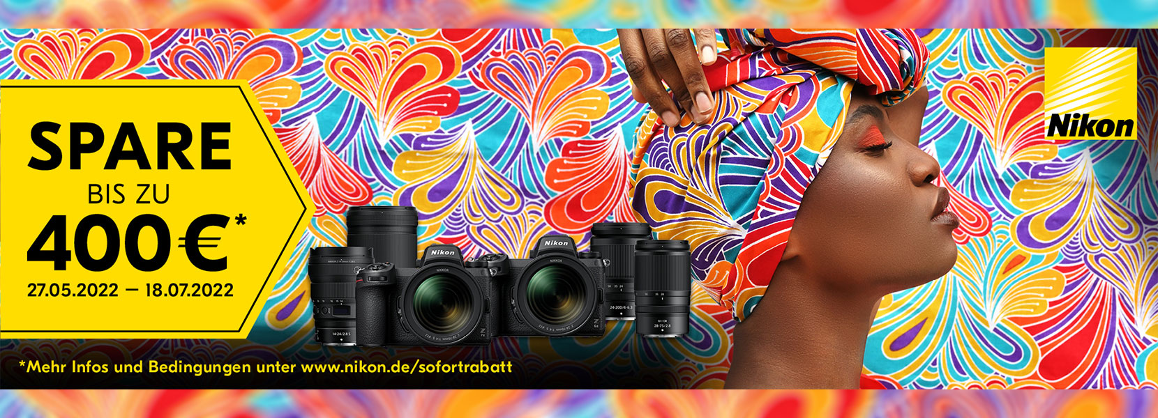NIKON SOMMER-PROMO SOFORTRABATT-AKTION: 27.05. - 18.07.2022