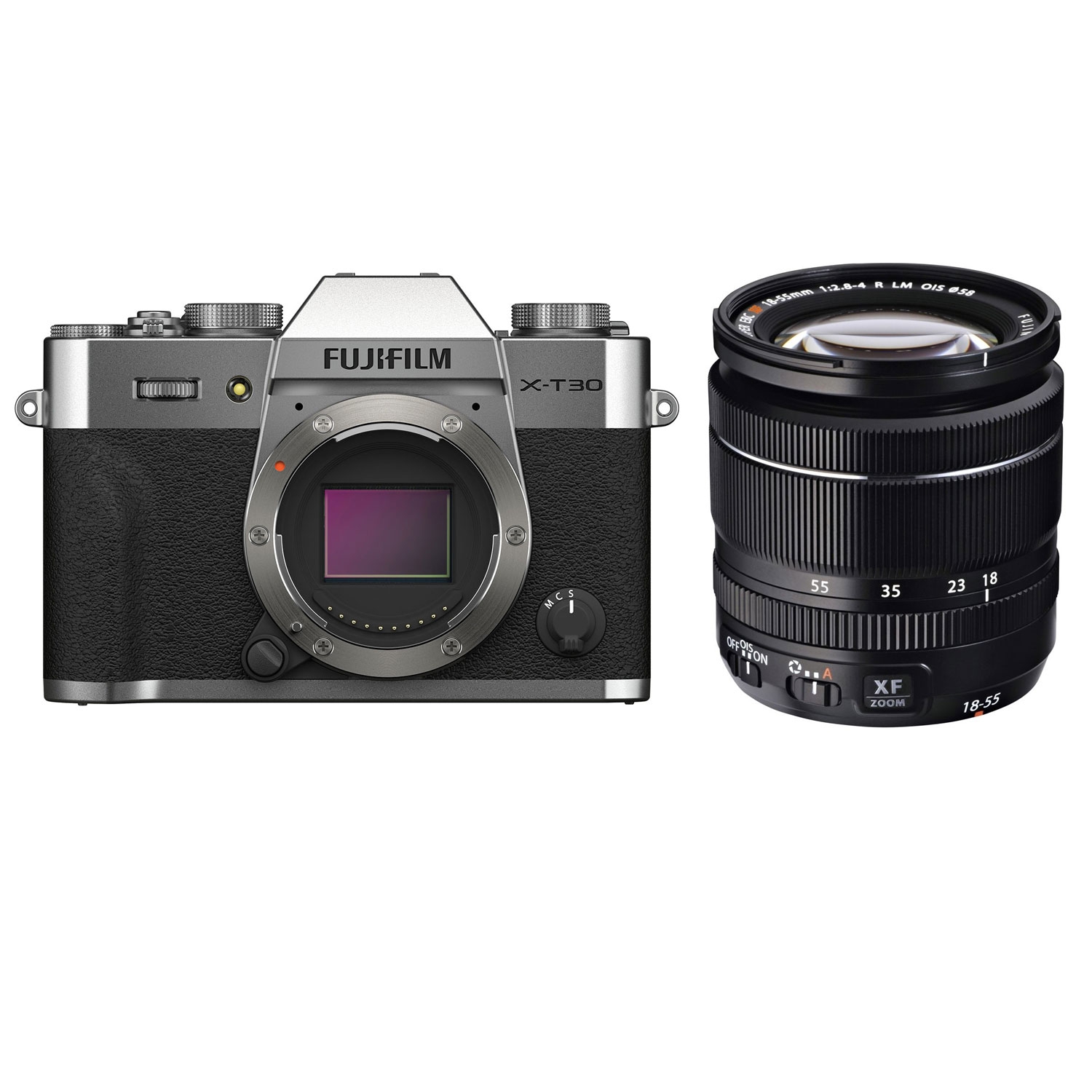 Fujifilm X-T30 II silber + XF 18-55mm 1:2,8-4 R LM OIS