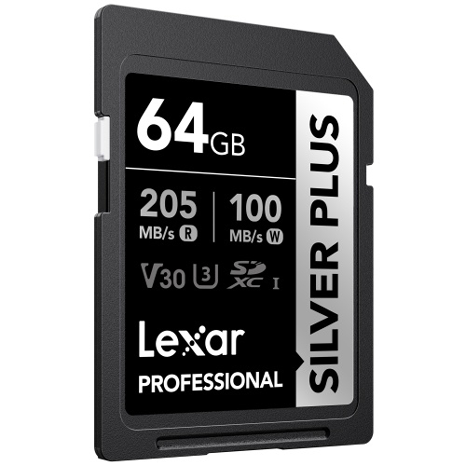 Lexar Silver Plus SDXC  64GB UHS-1 V30 R205/W150MB/s