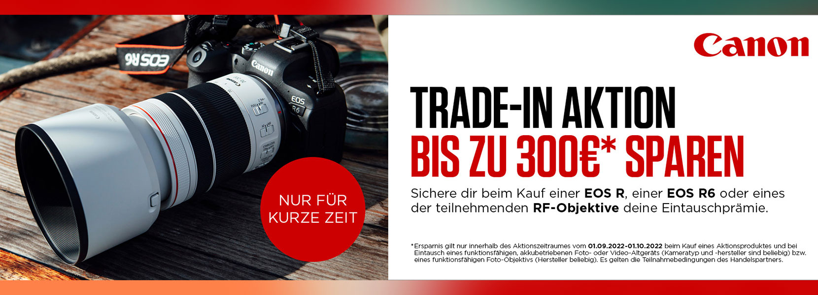 CANON TRADE-IN AKTION: 01.09. - 01.10.2022