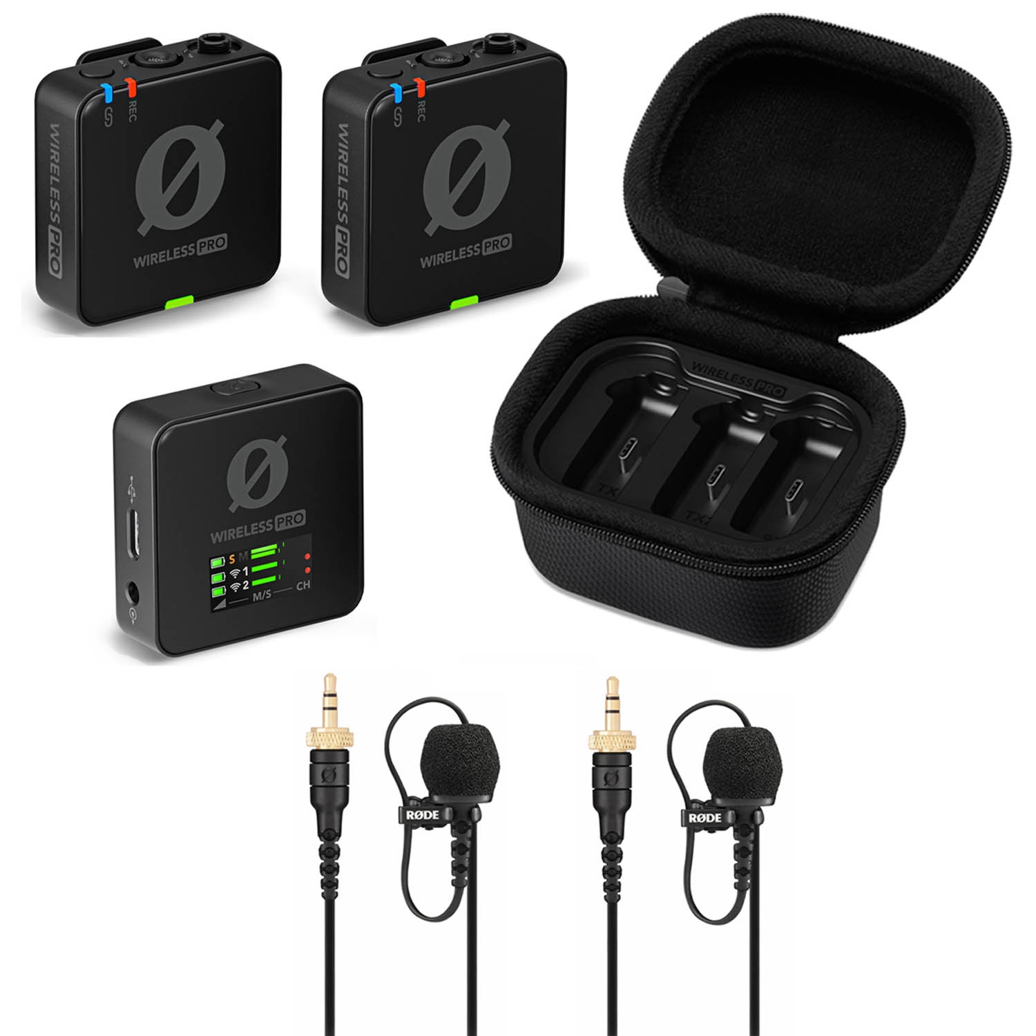 Rode Wireless PRO Profi-Set (Sender/Empf /Lav.Mikro) Drahtlos Mikrofonsystem