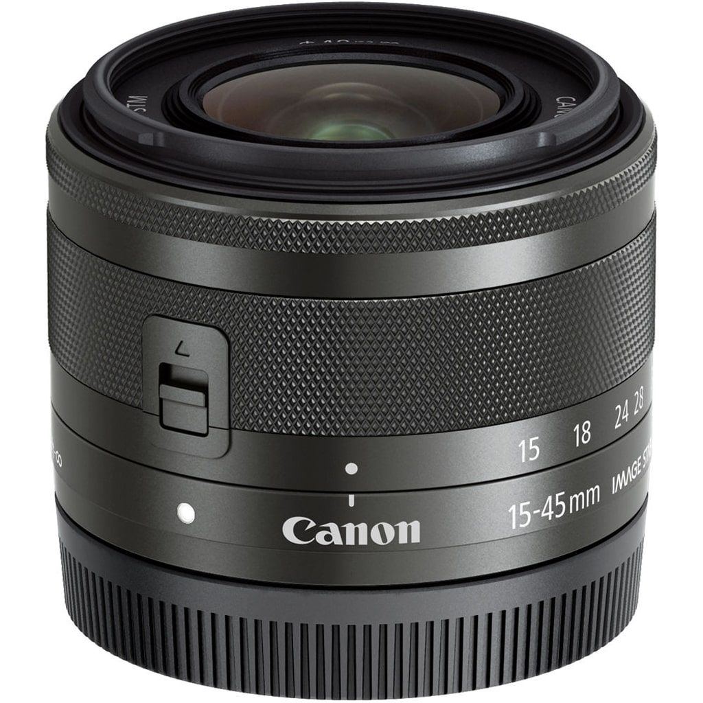 Canon EF-M 15-45mm 1:3,5-6,3 IS STM graphit grau aus Set