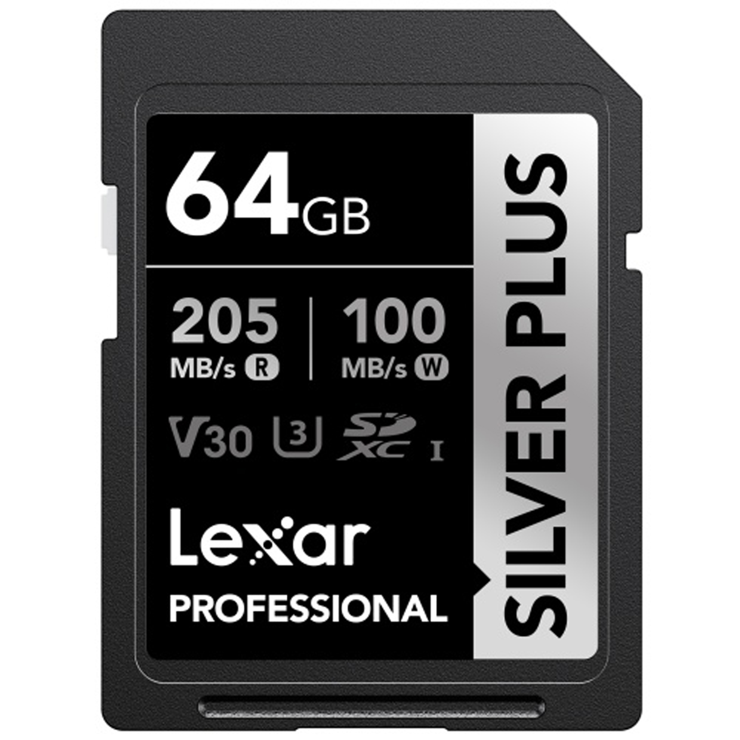 Lexar Silver Plus SDXC  64GB UHS-1 V30 R205/W150MB/s