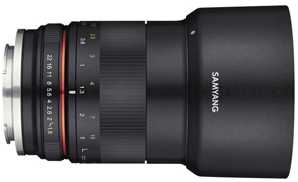 Samyang MF 85mm 1:1,8 ED UMC CS für Fuji X black