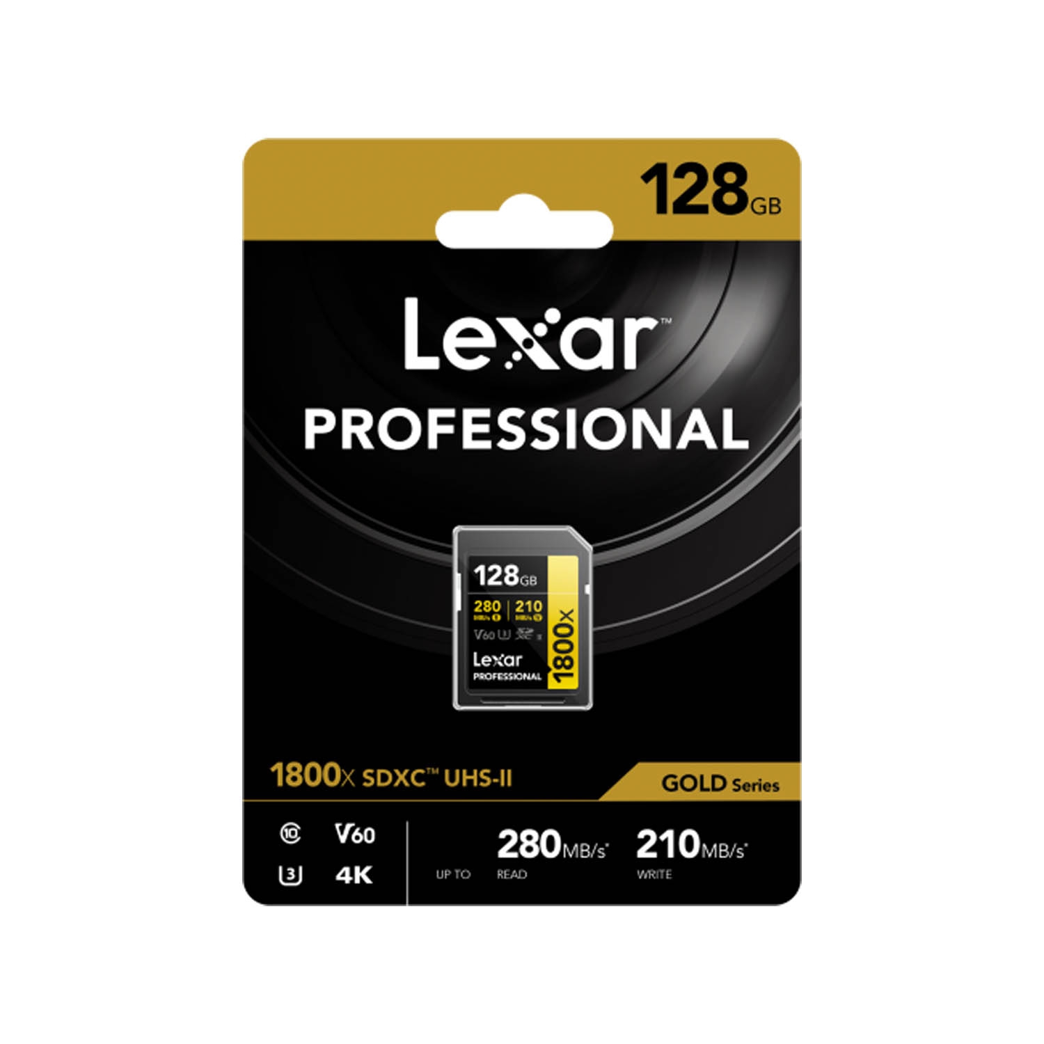 Lexar Pro Gold Series SDXC 128GB UHS-II 1800x V60