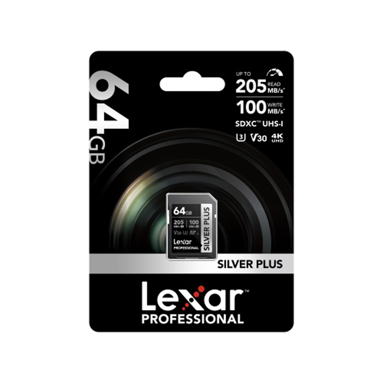 Lexar Silver Plus SDXC  64GB UHS-1 V30 R205/W150MB/s